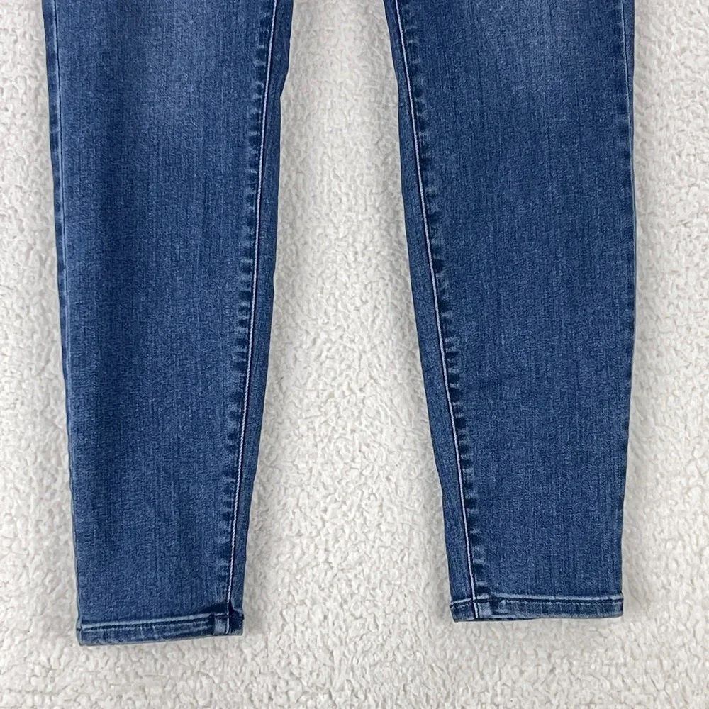 J. Jill Jeans Women Size 10 Blue Denim 5 Pocket Leggings Mid-Rise Stretch Casual